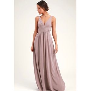 Leading Role Taupe Maxi Dress XS